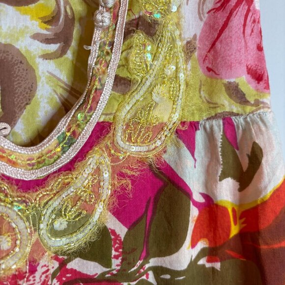 Free People Colorful Bright Patchwork Dress - Picture 4 of 7